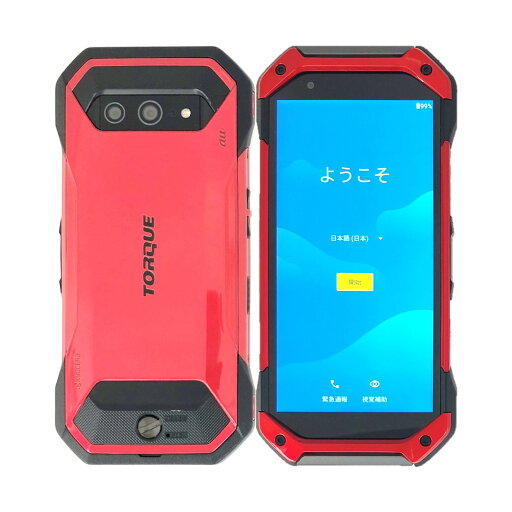 【中古】 KYOCERA TORQUE 5G KYG01 Red レッド au SIMロック解除済 白ロム 本体 【中古】 KYOCERA TORQUE 5G KYG01 Red レッド au SIMロック解除済 白ロム 本体
