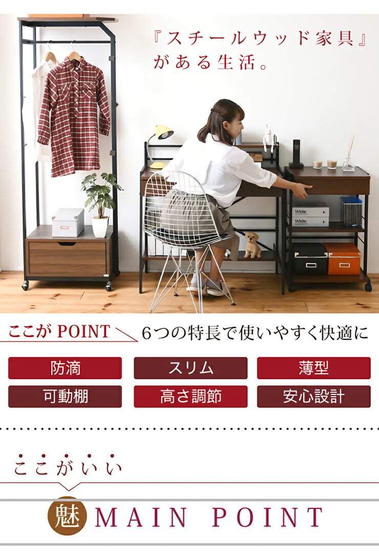 【割引クーポン配布中!】[高さ調整] 2WAY パソコンデスク WAYBECK(ウェイベック) 薄型デスク KKS-0015 パソコンデスク パソコンラック パソコン机 [3]