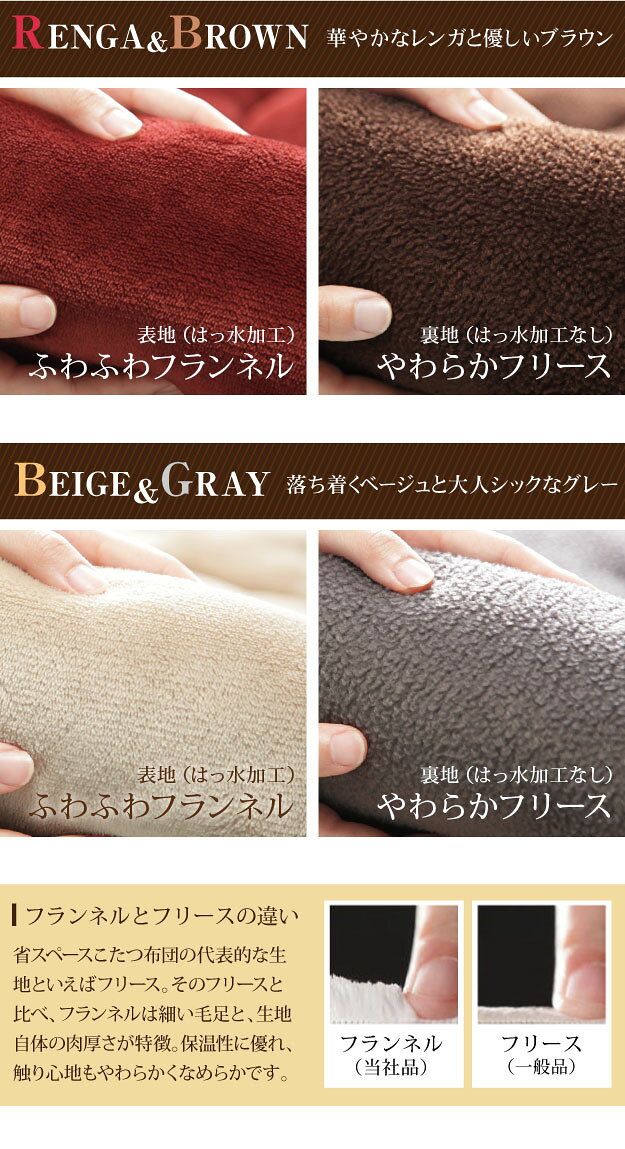 【ポイント10倍!今晩20時開始】【リバーシブル/撥水加工】お手入れラクラクダイニングこたつ布団 Molf(モルフ) 297x242cm 2色対応 135x80cmこたつ用 コタツ布団 ダイニングこたつ用掛布団 長方形 こたつ 炬燵 洗濯可能 シンプル おしゃれ [3]