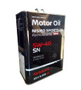 NISSAN(日産) KLANN-05404 NISMOスポーツオイル 5W-40 4L ガソリンエンジンオイル Formulated by MOTUL