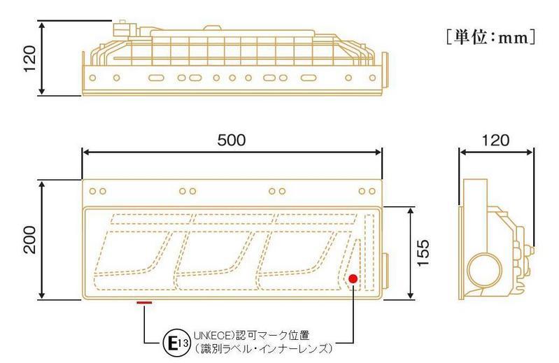 KOITO(小糸製作所) LEDRCL-24R/L 左右セット 3連タイプ LEDリアコンビネーションランプ ノーマルターン レッド 大中型トラック用オールLEDテールランプ 尾灯 UN部品認証取得 バックランプ コイト LEDRCL-24R LEDRCL-24L 右左 2