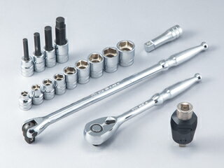 KTC ( 京都機械工具 ) 12.7　ソケットレンチセット　トルクルモデル TB417TQ