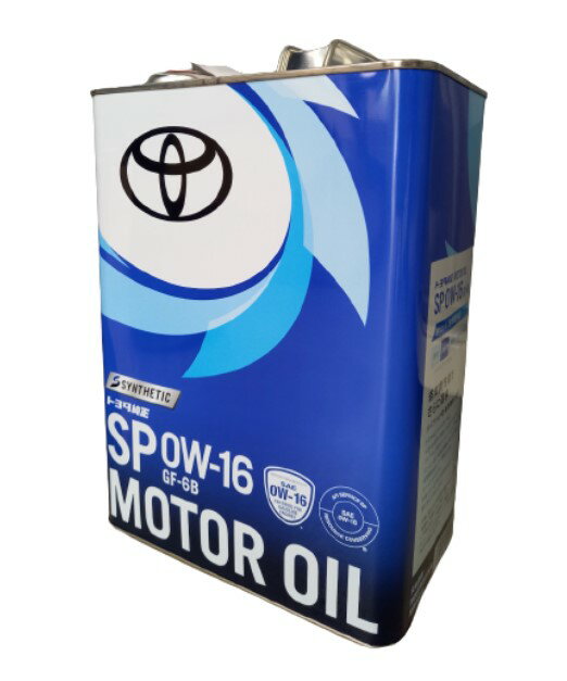 トヨタ純正 SP 0W-16 4L ガソリンエンジンオイル 08880-14405 TOYOTA(トヨタ) 0W16 (0888014405) (旧品番 08880-13105)