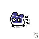 TMGC-004 たまごっち ダイカットミニステッカー ますくっち【9321】ゼネラルステッカー