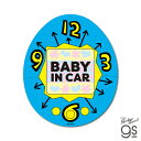TMGC-034 たまごっち 車用ステッカー BABY IN CAR【9628】ゼネラルステッカー