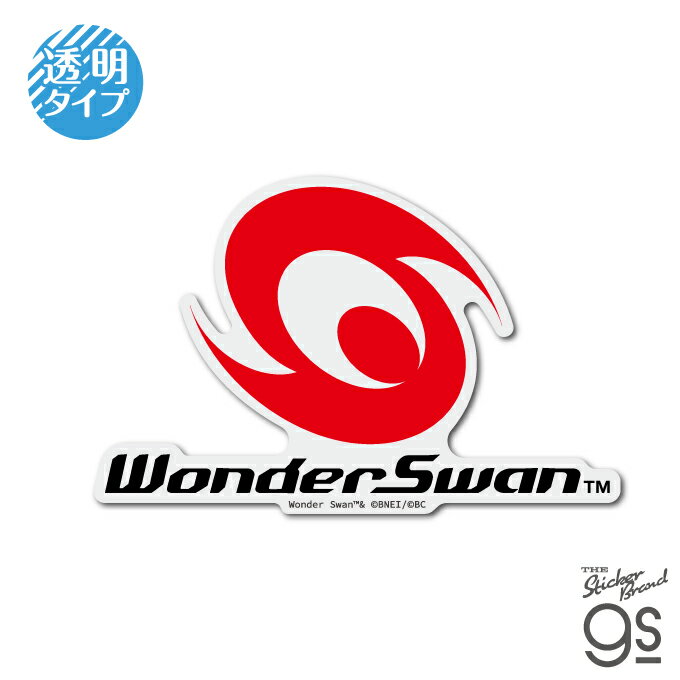 楽天モバイルランドWDS-001 ワンダースワン 透明ステッカー ロゴ【6658】WonderSwan ゲーム機ステッカーゼネラルステッカー