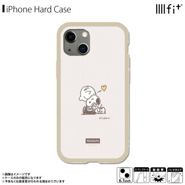 iPhone13 ケース キャラクター スヌーピー チャーリー・ブラウン SNG-605C【2020】IIIIfit Clear イーフィット クリアケース ピーナッツ SNOOPY 耐衝撃 ストラップホール付き ラウンド形状グルマンディーズ