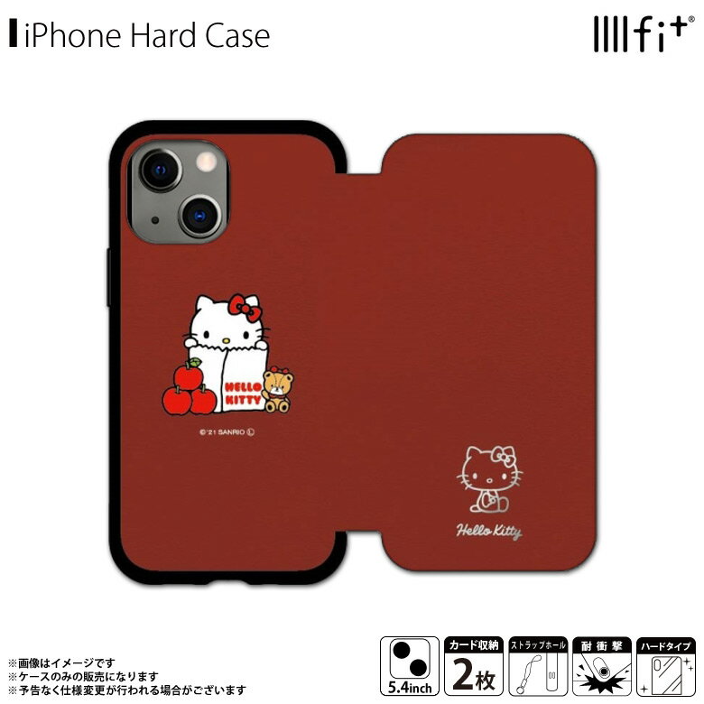 サンリオ キティ IIIIfit Flip iPhone13mini iPhone12mini 対応 ケース ハローキティ 手帳型ケース 手帳型 手帳 iPhone 13 mini 12 アイフォン アイフォン13ミニ アイフォン12ミニ カバー スマホケース