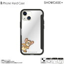 iPhone13 mini ケース キャラクター トムアンドジェリー ジェリー TMJ-120B【5113】SHOWCASE+ クリアケース 透明ケース 耐衝撃 ストラップホール付きグルマンディーズ