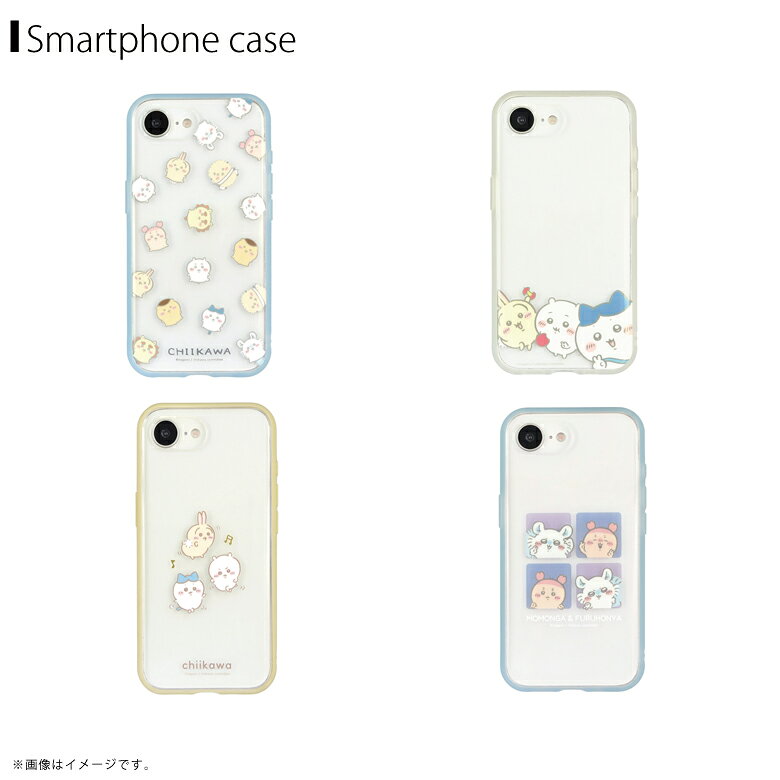 ちいかわ IIIIfit Clear iPhone 16e対応ケース【全4種】総柄 ピース