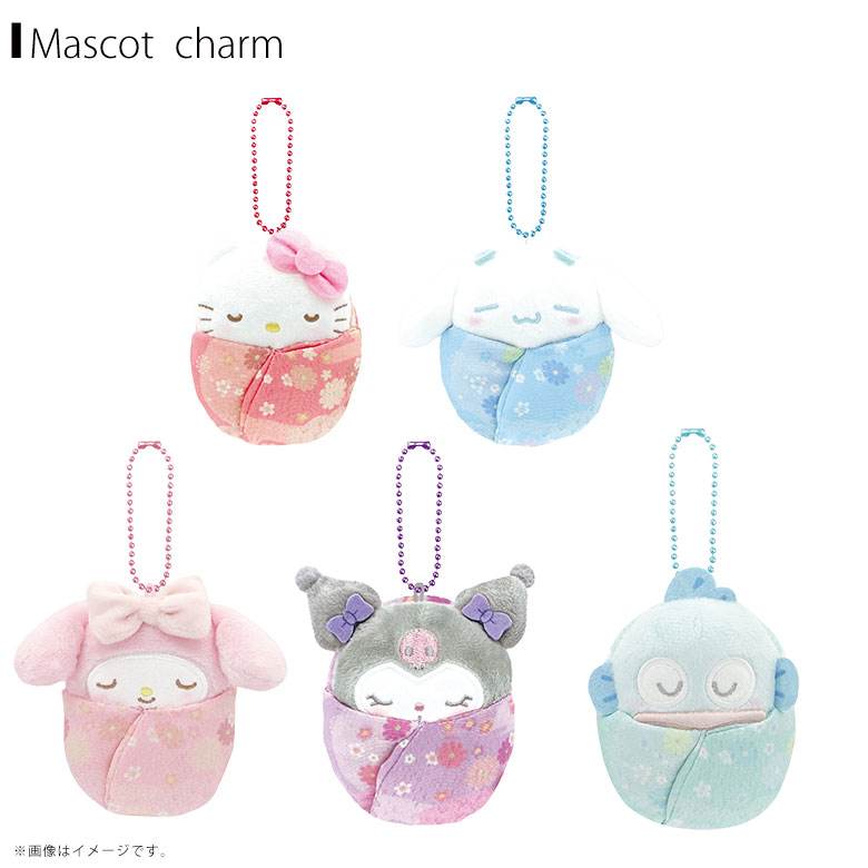 Rakuten - サンリオキャラクターズ おくるみマスコット 和柄【全5種】ハローキティ シナモロール マイメロディ クロミ ハンギョドンオスト