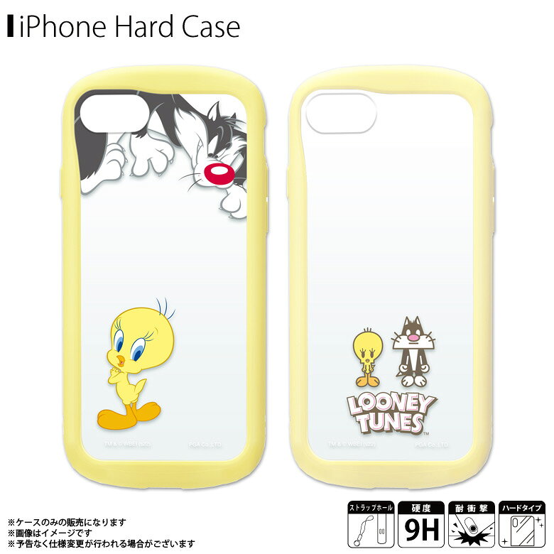 Rakuten - iPhone SE 第3世代 2022 第2世代 2020 8 7 6s 6 ケース キャラクター クリア 耐衝撃 ワーナー PG-WGT22M クリアケース Warner ガラスタフケース 米軍軍事規格 ストラップホール付きPGA