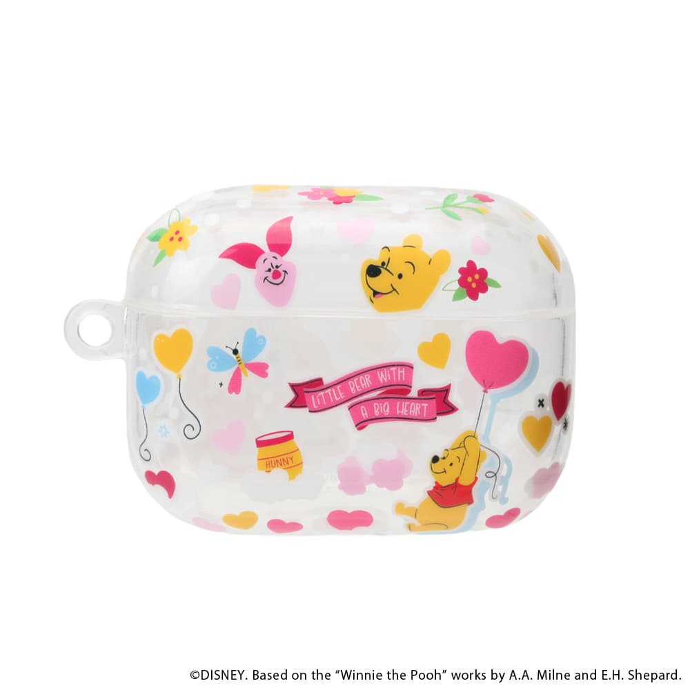 AirPods Pro3用 ソフトケース くまのプーさん PG-DAPP3TP02POO【6911】エアーポッ...