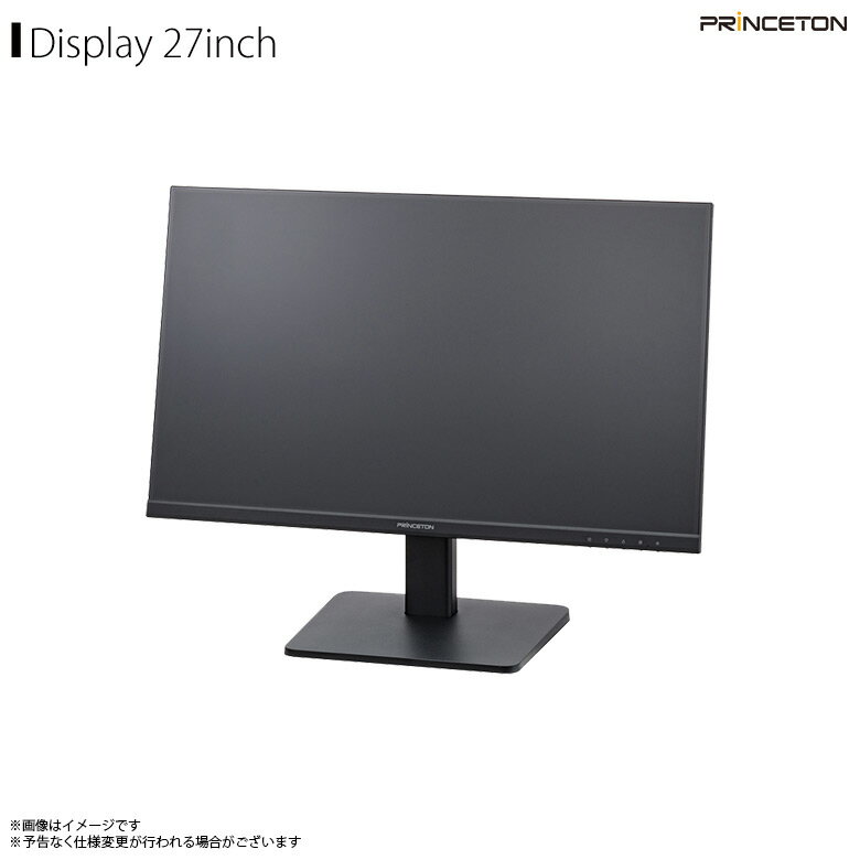 送料無料 液晶ディスプレイ 液晶モニター 27インチ ワイドカラー PTFBLD-27W【8196】広視野角パネル フルHD HDCP対応 オーバードライブ機能 DisplayPort HDMI D-Sub VESAアーム対応 ブラックプリンストン【代引き不可】