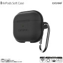 AirPods 3 第3世代 エアポッズ ケース シリコン レザー風 ブラック AR22182AP3BK【1827】araree POPS セパレートタイプ カラビナ付きロア・インターナショナル(2)