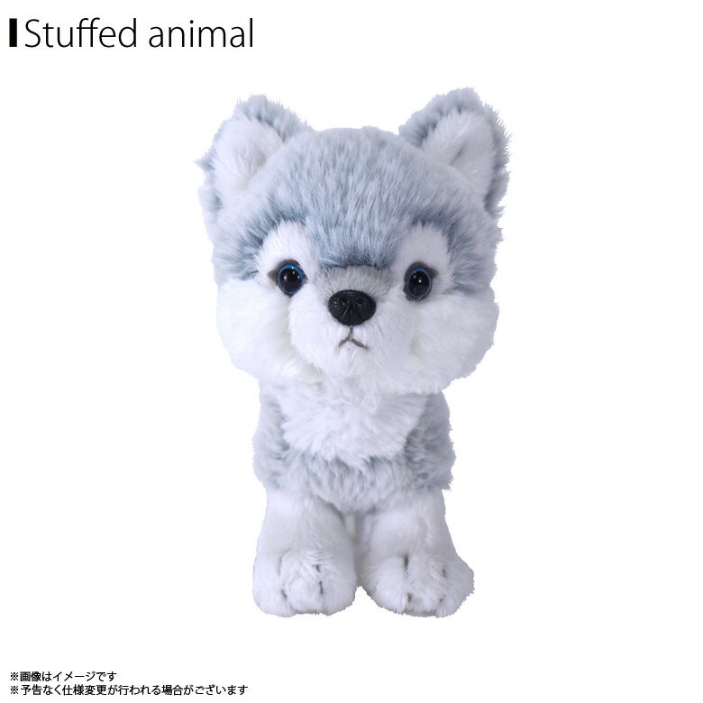 ぬいぐるみ オオカミ 狼 ブルー Sサイズ【P-6172】fluffies フラッフィーズ お座りサンレモン【定形外郵便のみ送料無料】