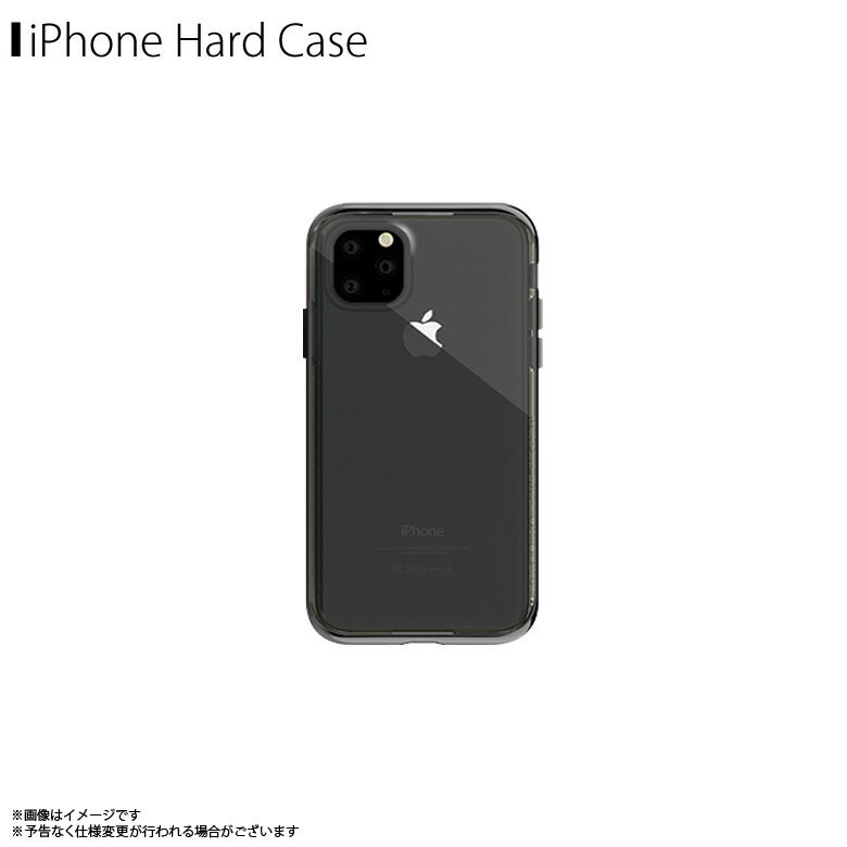 iPhone 11 Pro ケース ソフトケース カラーフレーム motomo INO LINE INFINITY CLEAR CASE クリアケース ハイブリット ワイヤレス充電対応 ブラックUI