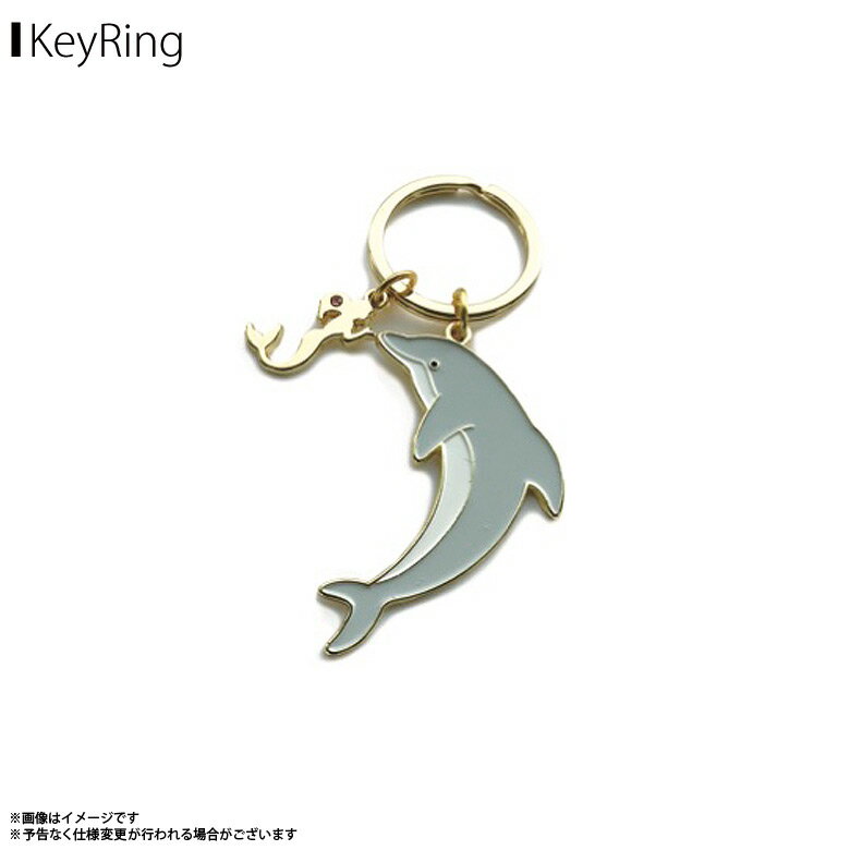 キーリング 鍵 かわいい アニマル 海の生き物 イルカ Z0205/KH【5662】アクアチック 水族館 魚 バッグチャーム キーホルダー キーチャームワールド商事