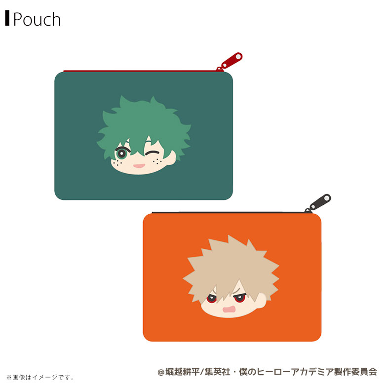 Rakuten - 【即納】僕のヒーローアカデミア もふもふ フラットケース Vol.3【全2種】【緑谷 出久/爆豪 勝己】小物入れジーベック