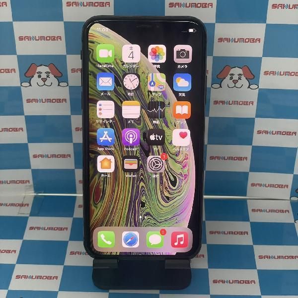 【中古】当日発送可iPhoneXS 64GB Softbank版SIMフリー バッテリー100%