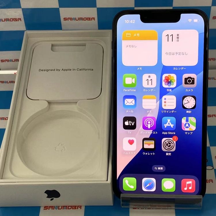 【中古】iPhone13 mini 128GB ミッドナイト MLJC3J/A SIMロック解除済 AU版S(2)