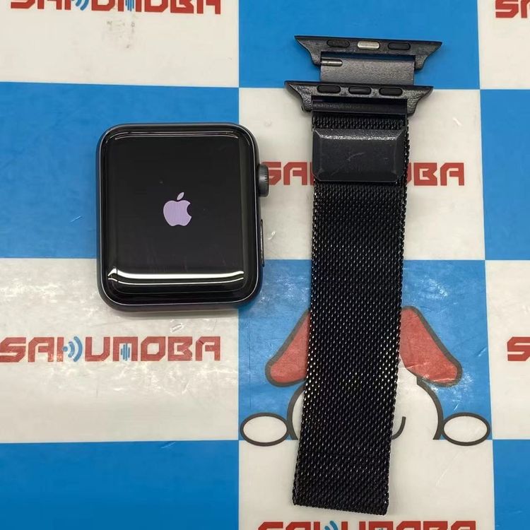 【中古】Apple Watch Series3 16GB 42mm スペースグレイ MQKR2J/A SIM