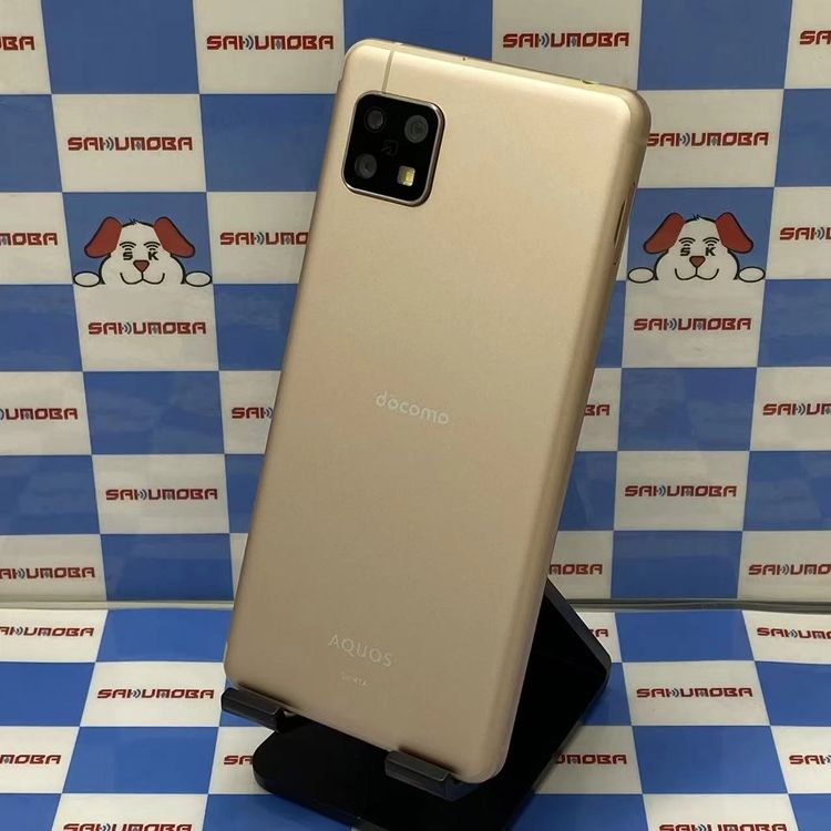 【中古】AQUOS sense4 64GB ライトカッパー SH-41A docomo版SIMフリー 美品