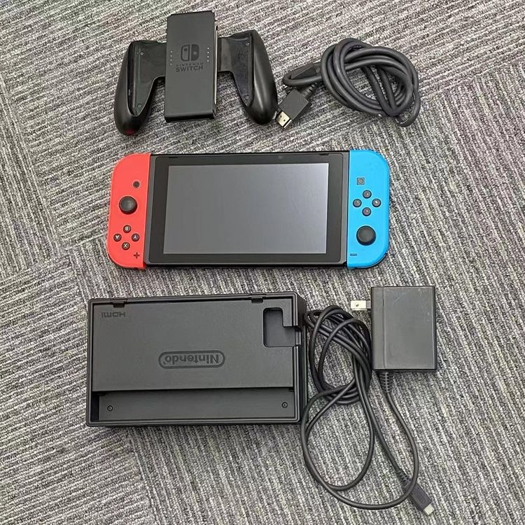 【中古】Nintendo Switch 2019年モデル 32GB ネオンブルー×ネオンレッド HAC-00