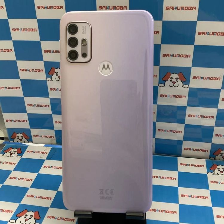 【中古】moto g30 4GB/128GB パステルスカイ XT2129-2 mineo版SIMフリー