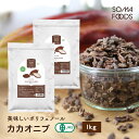 【P5倍&最大10%OFF★17日9:59まで】 オーガニック カカオニブ 1kg(500g x 2個) 有機JAS 高カカオ チョコ チョコレート ピュアココア カカオ スーパーフード クリオロ種 国内充填 無農薬 ポリフェノール 食物繊維 大容量 業務用 テオブロミン 【SOMA FOODS】