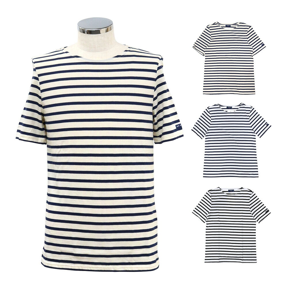 セントジェームス SAINT JAMES Tシャツ クルーネック メンズ レディース 9863 50 levant moderne ecru marine LEVANT MODERN レヴェンドモダン 並行輸入品