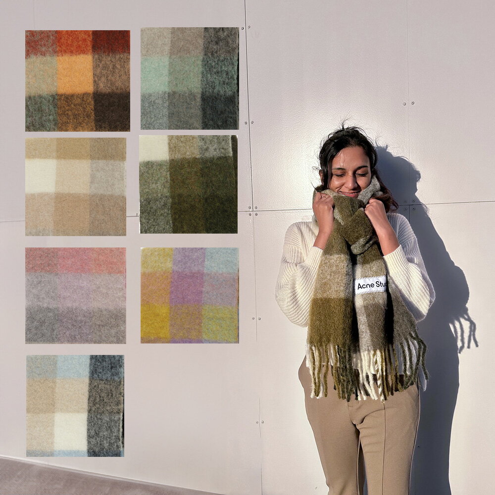 【楽天スーパーSALE10％off】 ACNE STUDIOS アクネ ストゥディオズ マフラー MOHAIR CHECKED SCARF モヘア チェック スカーフ レディース メンズ ユニセックス アルパカ CA0084のサムネイル
