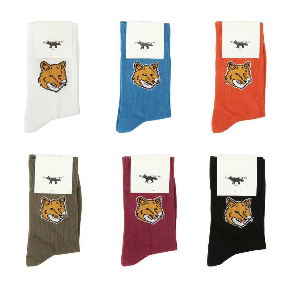 【最短翌日着】MAISON KITSUNE メゾン キツネ 靴下 ソックス FOX HEAD SOCKS LM06408KT0010 LM06407KT0010 LM06406KT0010 LW06401KT0010 LW06403KT0010 LM06401KT0010 並行輸入品