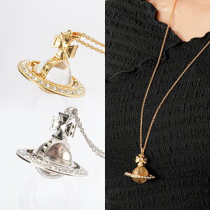 【最短翌日着】Vivienne Westwood ネックレス ヴィヴィアンウエストウッド PINA ORB PENDANT オーブ 3D レディース アクセサリー シルバー ゴールド 【63020112-02p116/-r108】