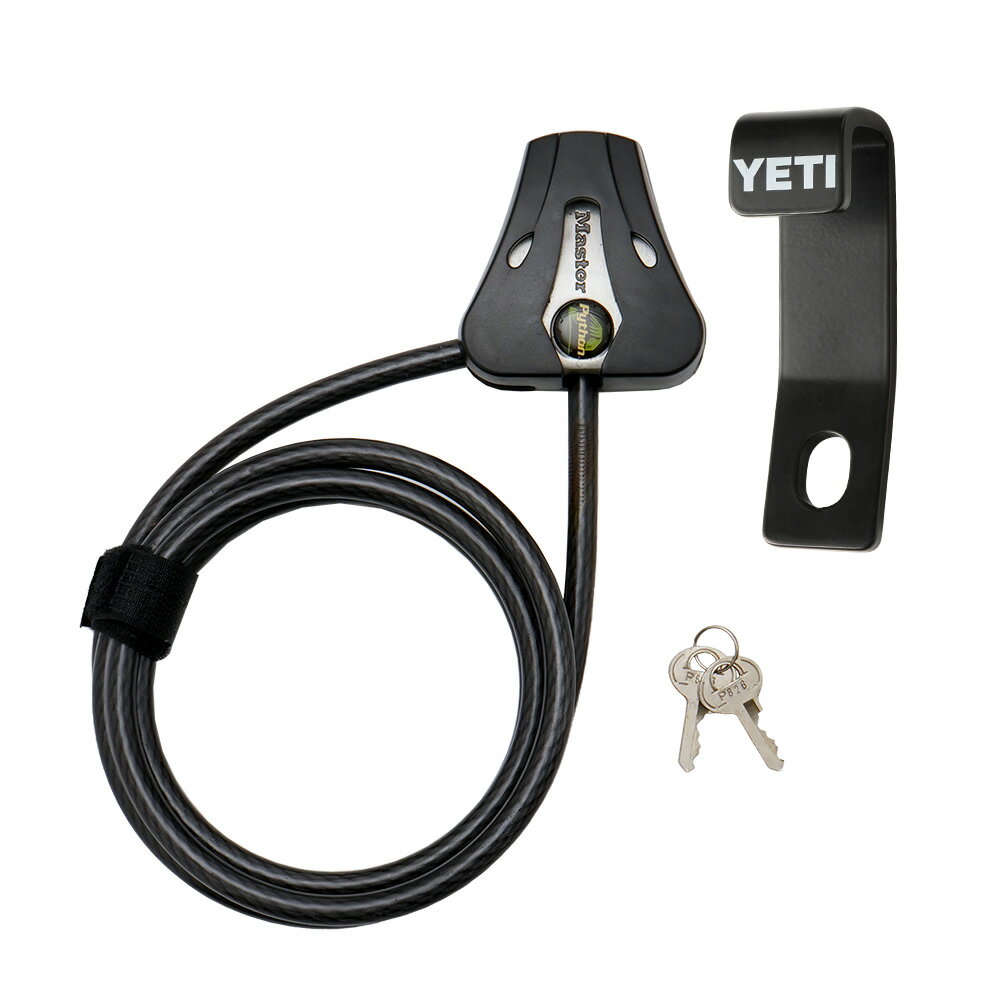 【最短翌日着】YETI Security Cable Lock Bracket イエティ セキュリティ ケーブル ロック ブラケット 盗難防止 盗難対策 スチール製 YETI クーラーボックス 鍵