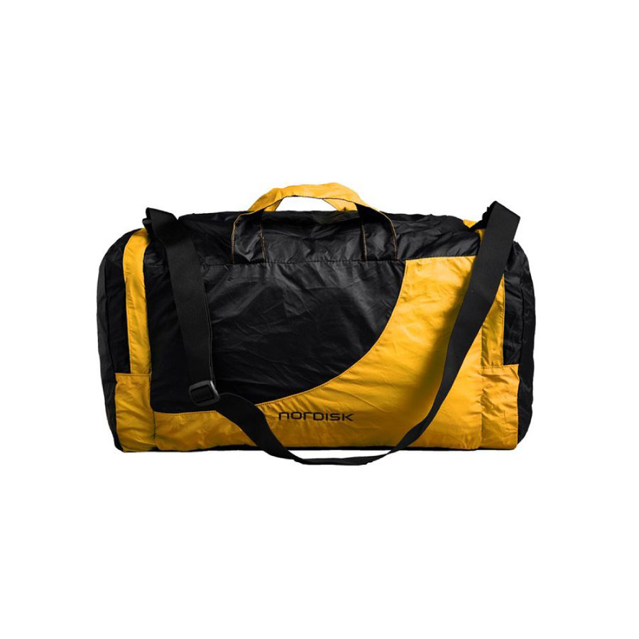 【最短翌日着 あす楽】ノルディスク ビランド 45L ポケッタブル トラベルバッグ Nordisk Billund 45 Travel Bag Black/Mustard Yellow 133085 トラベル バッグ リュック バックパック 鞄 旅行 並行輸入品 キャンプ アウトドア