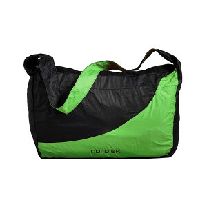 ノルディスク マルメ ポケッタブル ショッピングバッグ Nordisk Malmo 25 Shopping Bag Black/Peridot Green 133083 バッグ 鞄 エコバッグ 小型 並行輸入品 キャンプ アウトドア