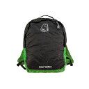 【最短翌日着】ノルディスク ニべ ポケッタブルバッグ Nordisk Nibe 12 Daypack Black/Peridot Green 133019 リュック バックパック バッグ 鞄 小型 並行輸入品 キャンプ アウトドア