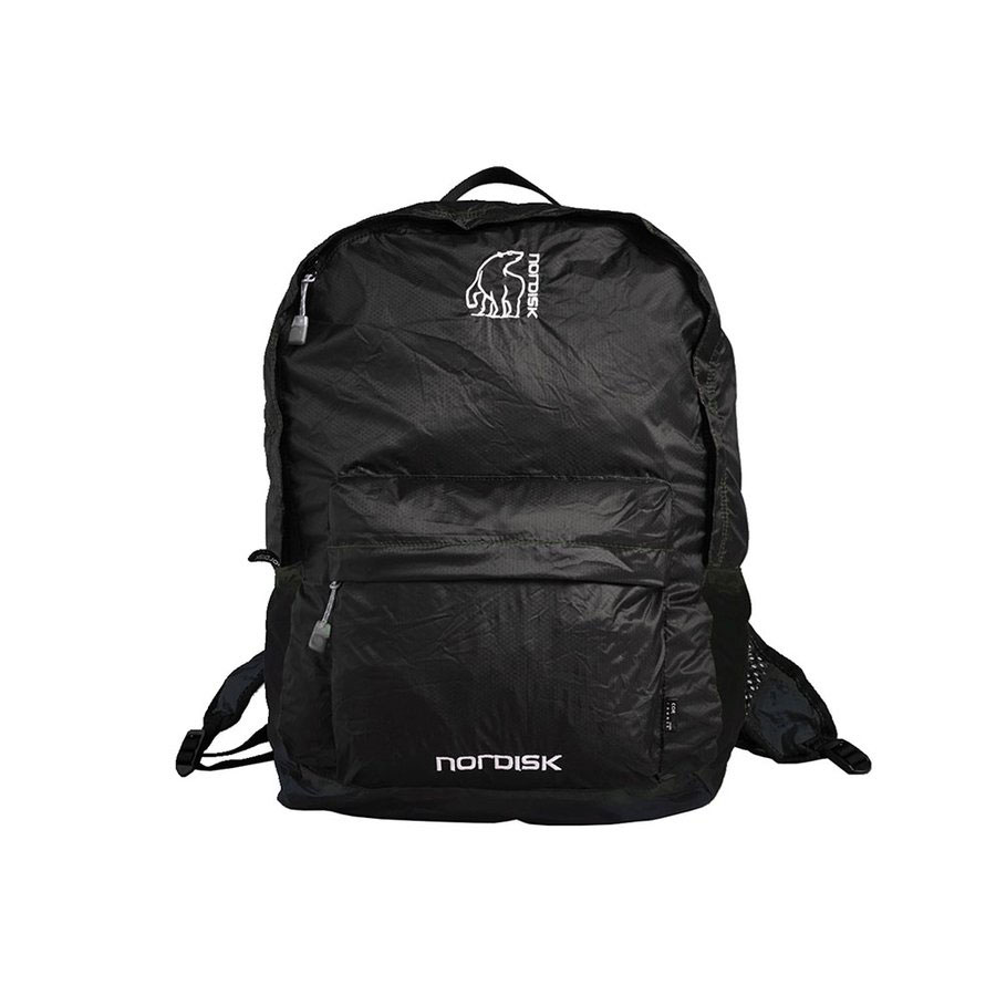 ノルディスク リべ ポケッタブルバッグ Nordisk Ribe 20 Daypack Black / Black 133018 リュック バックパック バッグ リベ 鞄 小型 並行輸入品 キャンプ アウトドア