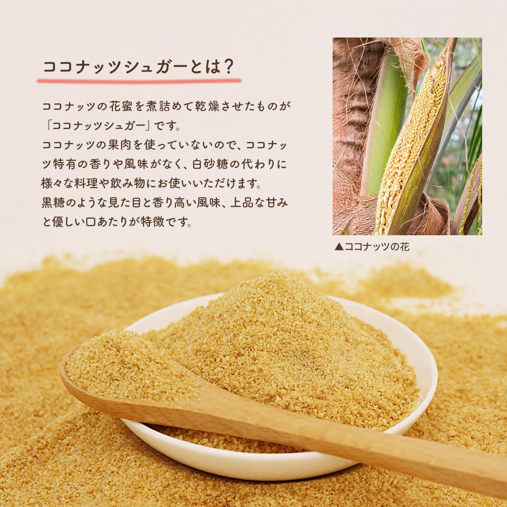 オーガニック ココナッツシュガー 有機JAS 1kg (500g×2) スリランカ産 低GI 砂糖 ココナッツ シュガー 無添加 無漂白 粉末 大容量 業務用 ココナツ 椰子の実 甘味料 天然糖 送料無料