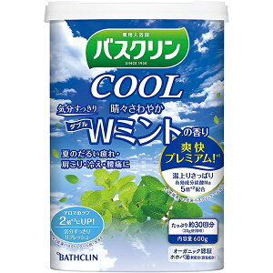 【医薬部外品】バスクリンクール入浴剤 晴々さわやかWミントの香り600g クール入浴剤 すっきりさわやか