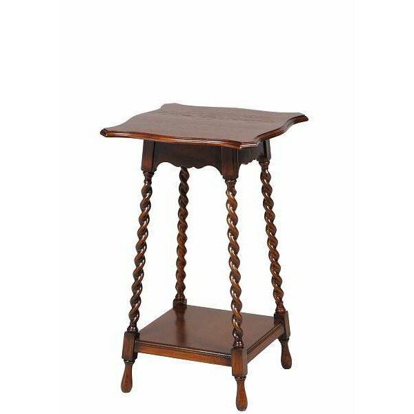 英国アンティークリプロダクト オーク ツイストレッグフラワースタンド 【玄関前渡-KS17】