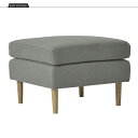 【HALO】EDEN FOOT STOOL GRAY 北欧スタイル家具インテリア　ファブリックスツール オットマン グレー 　Nordic Furniture style 【開梱設置送料無料-MX】