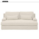 【HALO】PANAMA 2P SOFA IVORY 北欧スタイル家具インテリア　2Pファブリックソファ アイボリー　　Nordic Furniture style【開梱設置送料無料-MX】