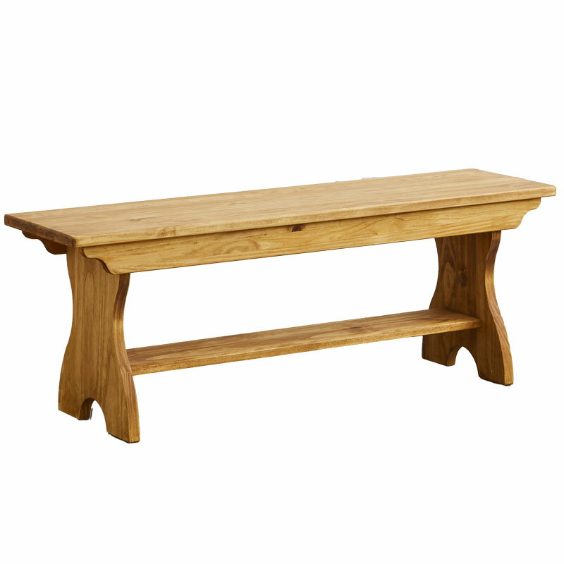 LOHASパイン家具 ベンチ 120【玄関前渡-M】