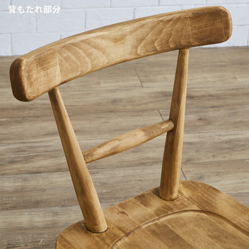 POTERYパイン家具 スリムチェア【玄関前渡-M】 [3]