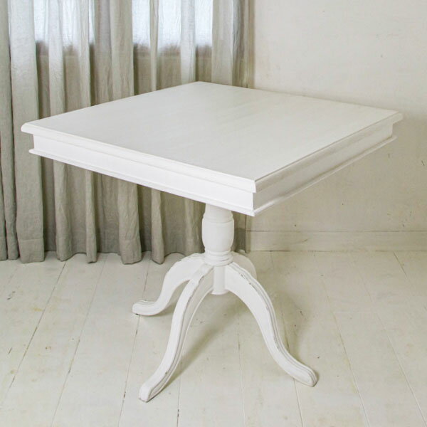 BLANC PEINTURE スクエアカフェテーブル フレンチ 輸入家具 ホワイト フランス