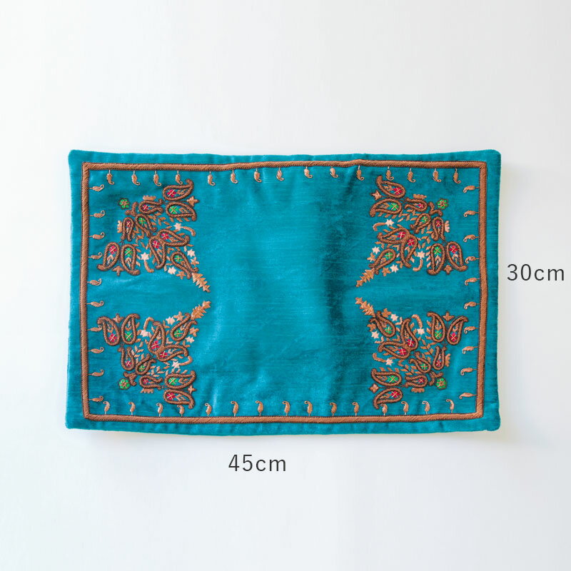 クッションカバー 30×45 La deco ラ・デコ ビーズ 刺繍デザイン 30cm×45cm フレンチ雑貨 リビング雑貨 [2]