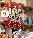 ARTWORKSTUDIO 時計 掛け時計 壁掛け時計 Ice cream advertising clock (アイスクリームアドバタイジングクロック) 0400-zk-TR-4285