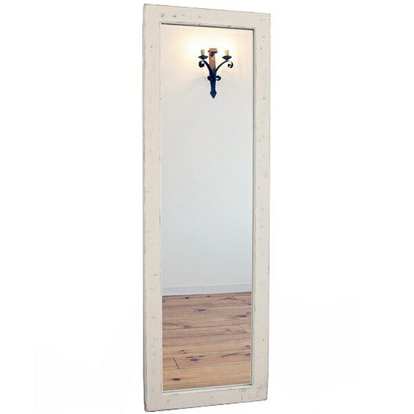 国産オリジナルオーダー家具 Rustic 壁掛けミラー Rustic Mirror L・WH ラスティックパインシリーズ 0220-mr-RT-902-LWH